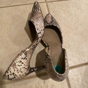 Snake skin heels